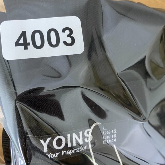 YOINS Dress Womens 12 Black Mini Lightweight - Picture 9 of 9